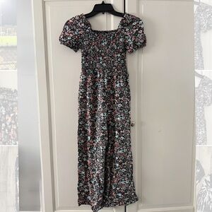 Art Class Black Floral Jumpsuit